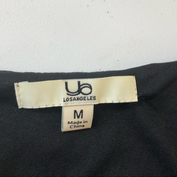 YA Los Angeles One Shoulder, Crêpe Like Material Lg Bow Black Short Dress Party - Picture 13 of 15